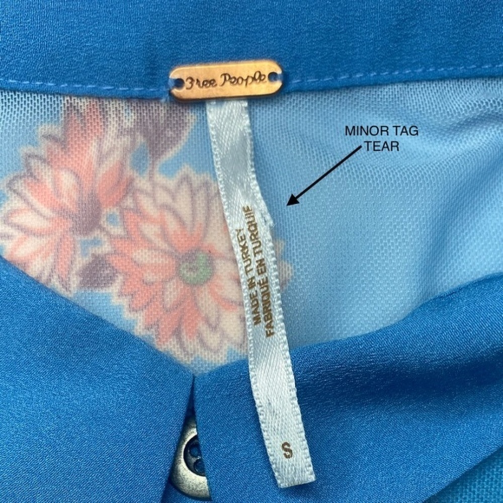 FREE PEOPLE FLORAL CROP TOP - Picture 3 of 4
